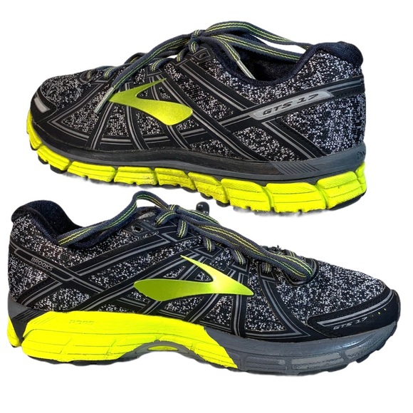 Brooks Adrenaline GTS 17 BLACK/NEON 7.5 🚩CLEARANCE 🚩 - Picture 4 of 7